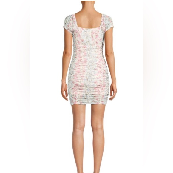 Size XXL Steve Madden NYC Floral Sweetheart Cut-Out Bodycon Dress - Picture 3 of 4